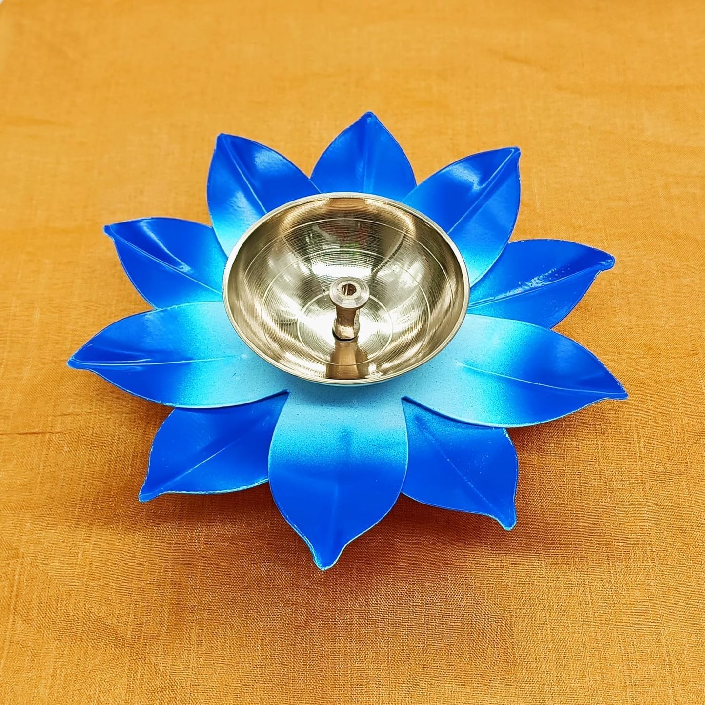 Metal Lotus Diya Tealight Holder for Home Decoration | 1 in a box