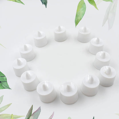 LED Tea Light Candles | Flameless & Smokeless | 12 Pcs