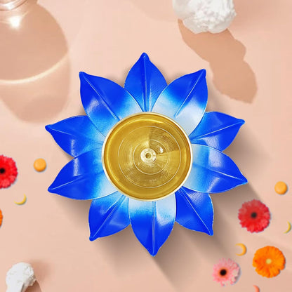 Metal Lotus Diya Tealight Holder for Home Decoration | 1 in a box