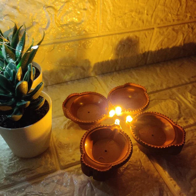 LED Water Sensor Diyas (Pack of 12 and 24)
